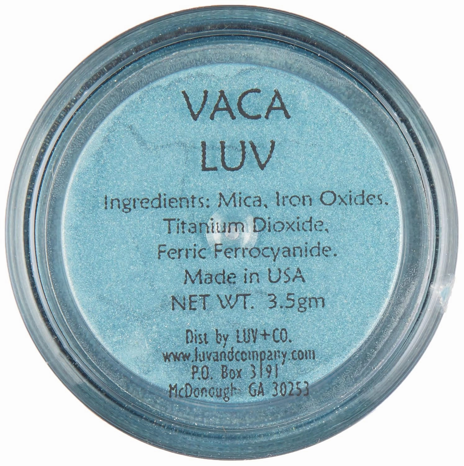 | Eyeshadow Mineral Pigments (Loose) - 3 g | Gluten-Free, Talc-Free & Paraben-Free | Turquoise Blue Green | Vaca LUV