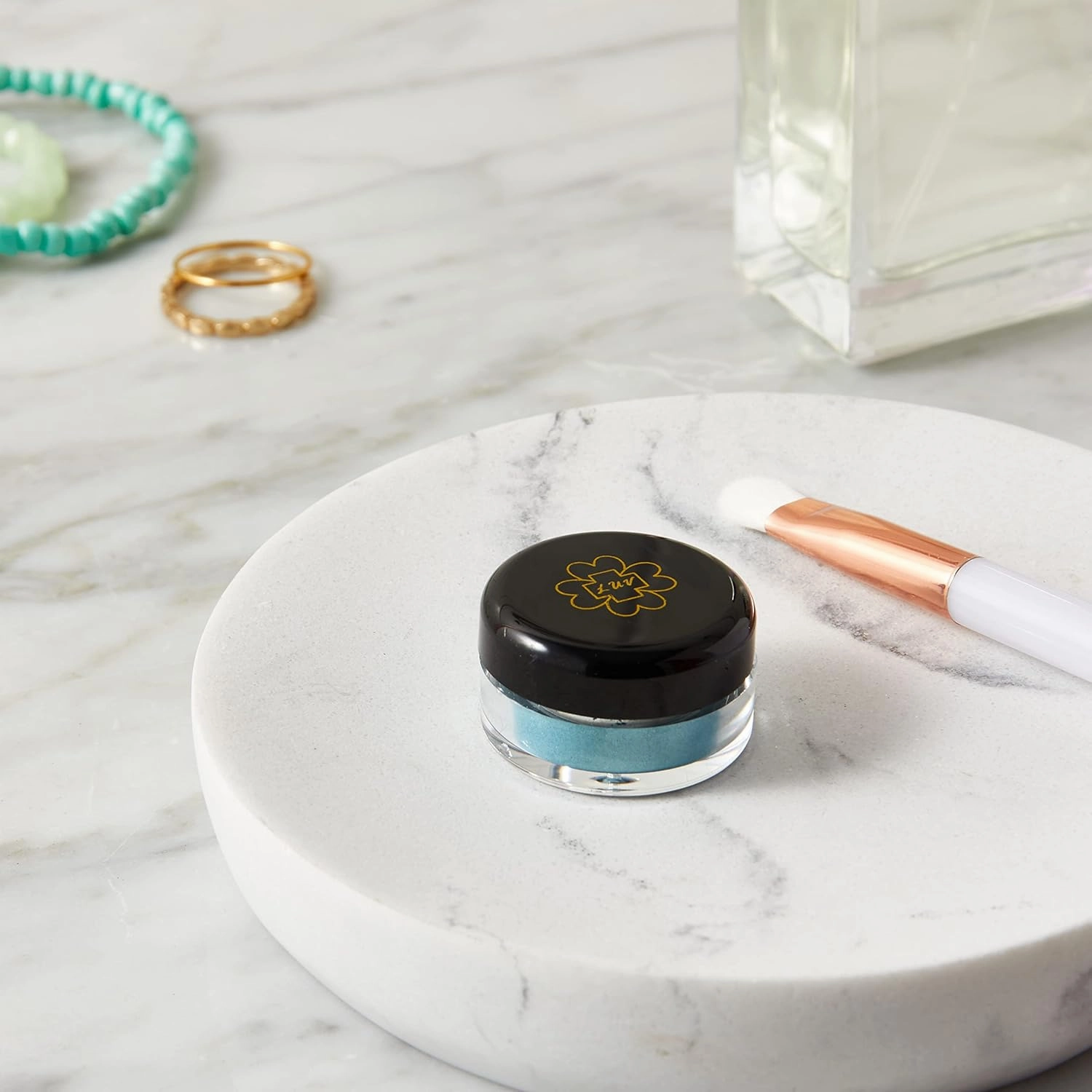 | Eyeshadow Mineral Pigments (Loose) - 3 g | Gluten-Free, Talc-Free & Paraben-Free | Turquoise Blue Green | Vaca LUV