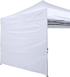ABCCANOPY Instant Canopy SunWall 10x10 FT, 1 Pack Sidewall Only, No Frame or Top, White