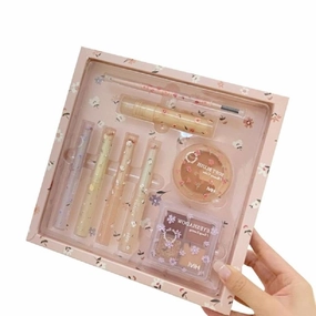 All in One Makeup Kits Girl Matte Eyeshadow Double Ended Eyebrow Pencil Liquid Concealer Lipstick Blusher Set Makeup Gift Set for Women Teen Girls
