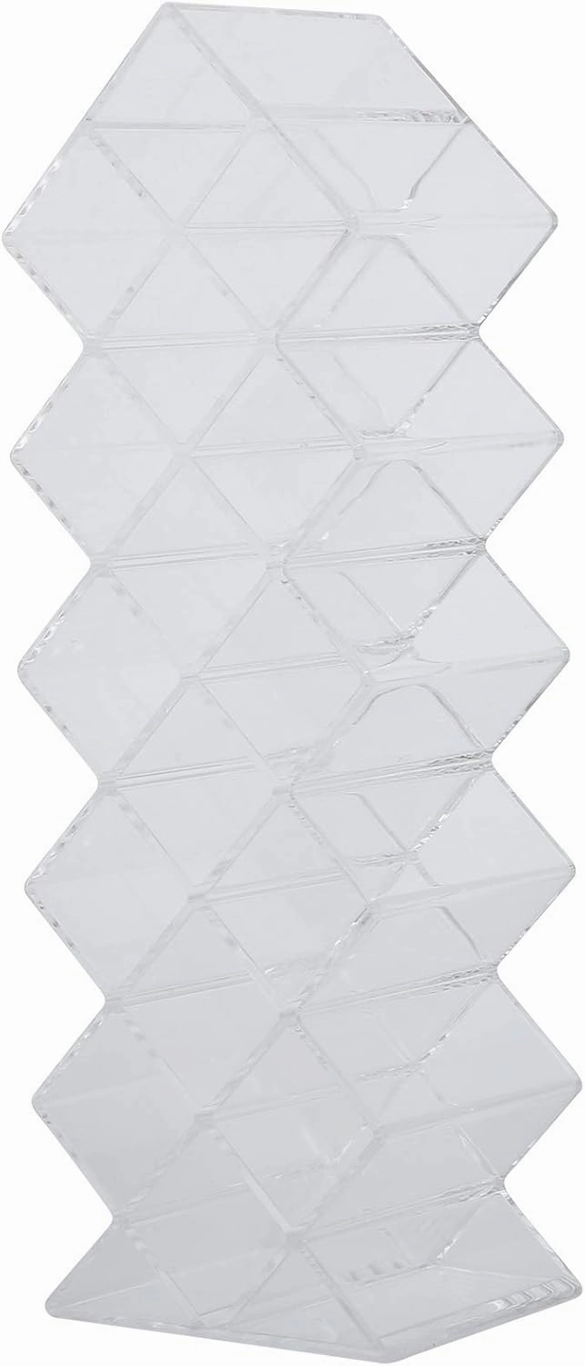 Alvinlite Lipstick Holder Organizer, Acrylic Stackable Fish Shape Lipsticks Tower Lipgloss Display Stand, Clear Lip Gloss Organizers Storage Box,16 Slots