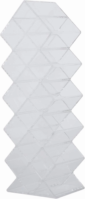 Alvinlite Lipstick Holder Organizer, Acrylic Stackable Fish Shape Lipsticks Tower Lipgloss Display Stand, Clear Lip Gloss Organizers Storage Box,16 Slots