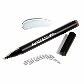 Amaze Brow 2-in-1 Growth Serum and Tint Pen, Waterproof & Long-Lasting, Dark Brunette