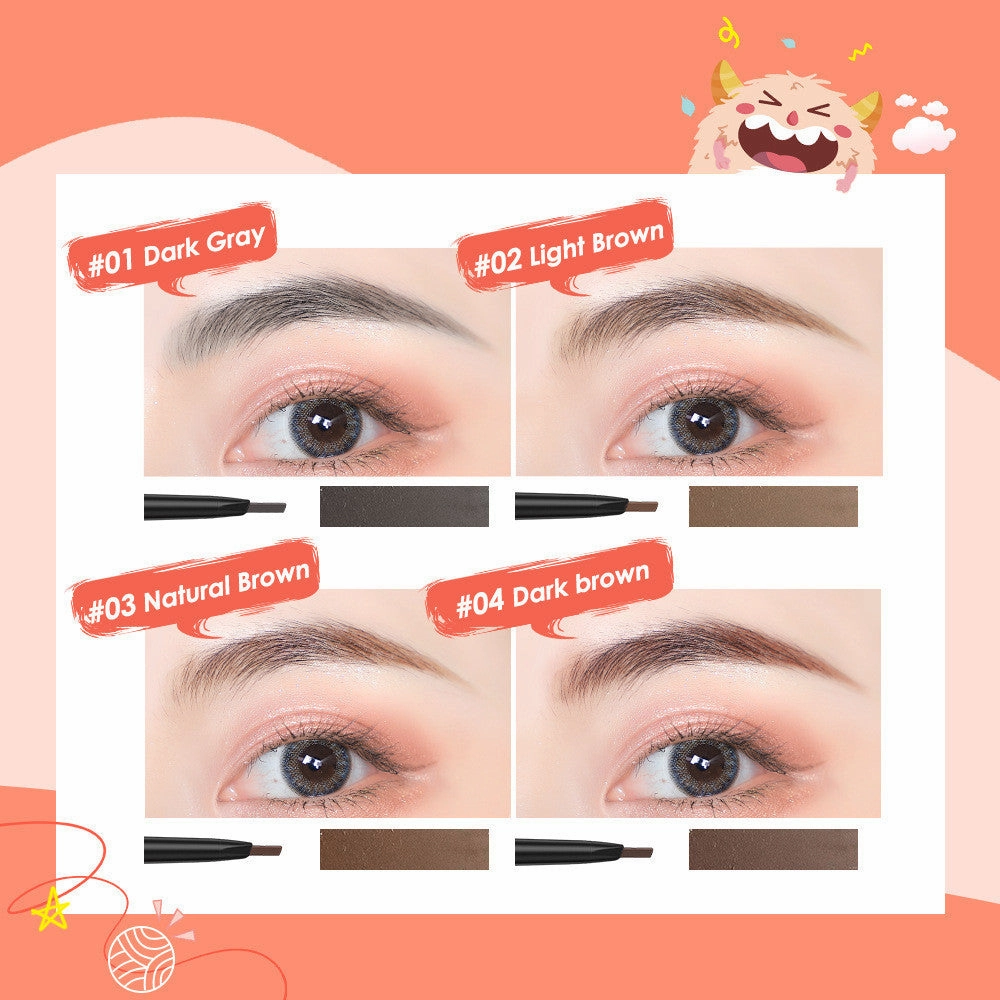 Angled Eyebrow Pencil with Brush by Banxeer - 4  Colours - Waterproof