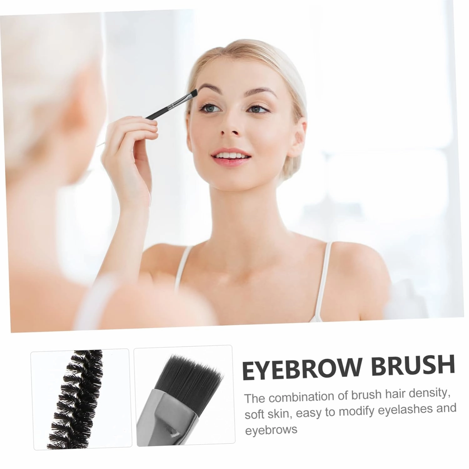 Angoily 18pcs Dual-ended Eyebrow and Eyelash Makeup Brush Includes Eyebrow Brush Spoolie Essential Tools for Lash Curling and Natural Brows