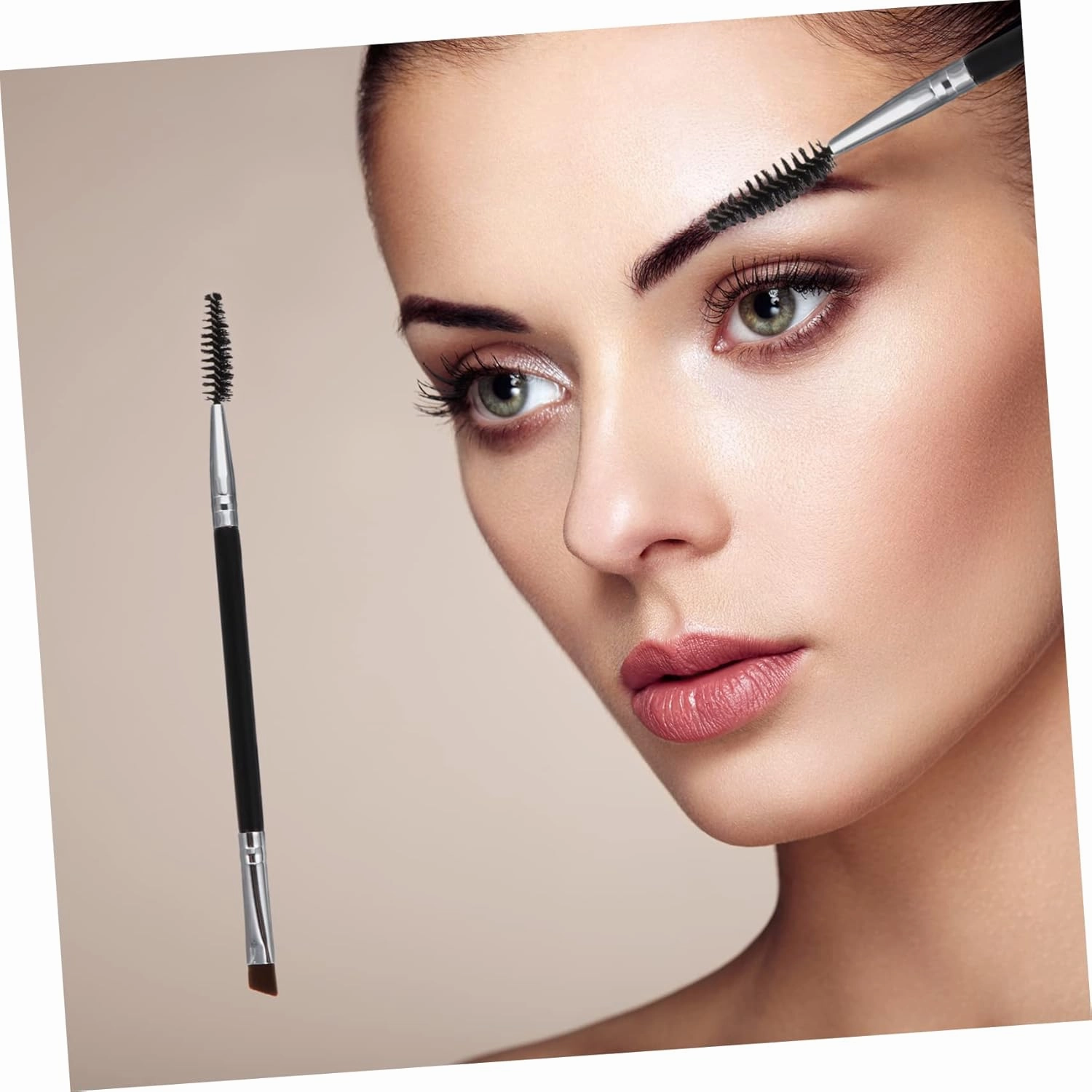 Angoily 18pcs Dual-ended Eyebrow and Eyelash Makeup Brush Includes Eyebrow Brush Spoolie Essential Tools for Lash Curling and Natural Brows
