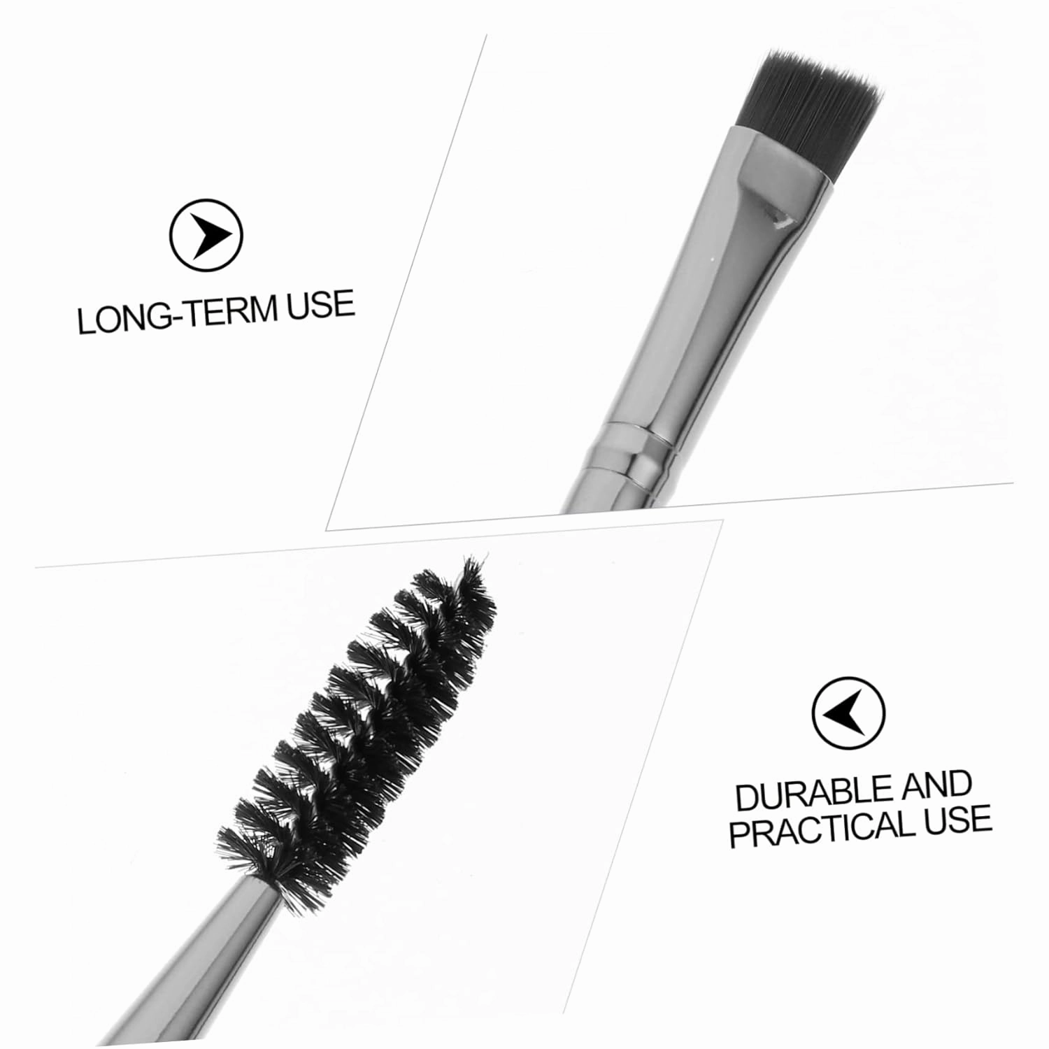 Angoily 18pcs Dual-ended Eyebrow and Eyelash Makeup Brush Includes Eyebrow Brush Spoolie Essential Tools for Lash Curling and Natural Brows