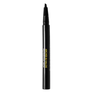 Arches & Halos Angled Bristle Tip Waterproof Brow Pen - Water Based And Smudge Proof - Fills In Sparse Eyebrows And Gives Fuller Effect - Covers Scars Or Overplucked Brows - Espresso - 0.051 Oz