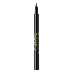Arches & Halos Microblading Brow Shaping Pen - Fuller, More Defined Brow - Long-lasting, Smudge Resistant, Rich Color - Vegan and Cruelty Free Makeup - Warm Brown - 0.033 fl oz