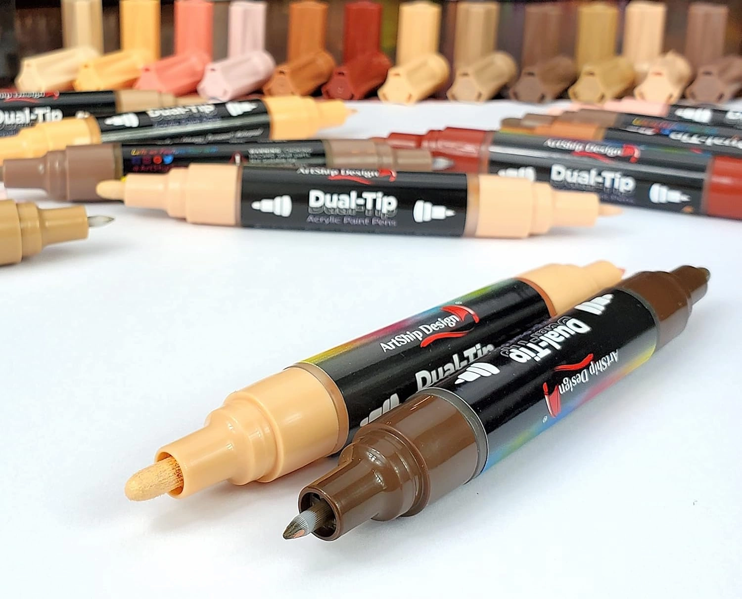 ArtShip Design Acrylic Paint Pens Double Pack (Skin Tone)