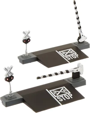 Bachmann Trains - Scenery Accessories - DUAL CROSSING GATES - N Scale,Black,Large
