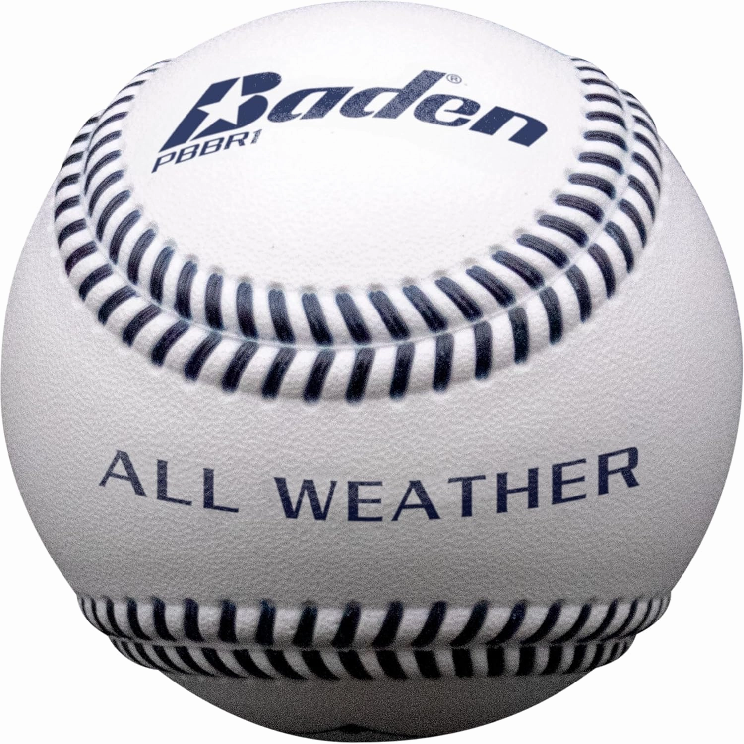 Baden | All-Weather Ballistic 1-Piece Water Proof Practice Baseballs | One Dozen