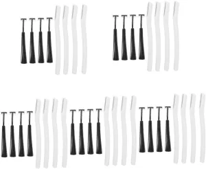 balacoo 20sets Eyebrow for Women Trimming Tool Non- Handle Eyebrow Shaver for Precise Grooming and Facial Hair Removal