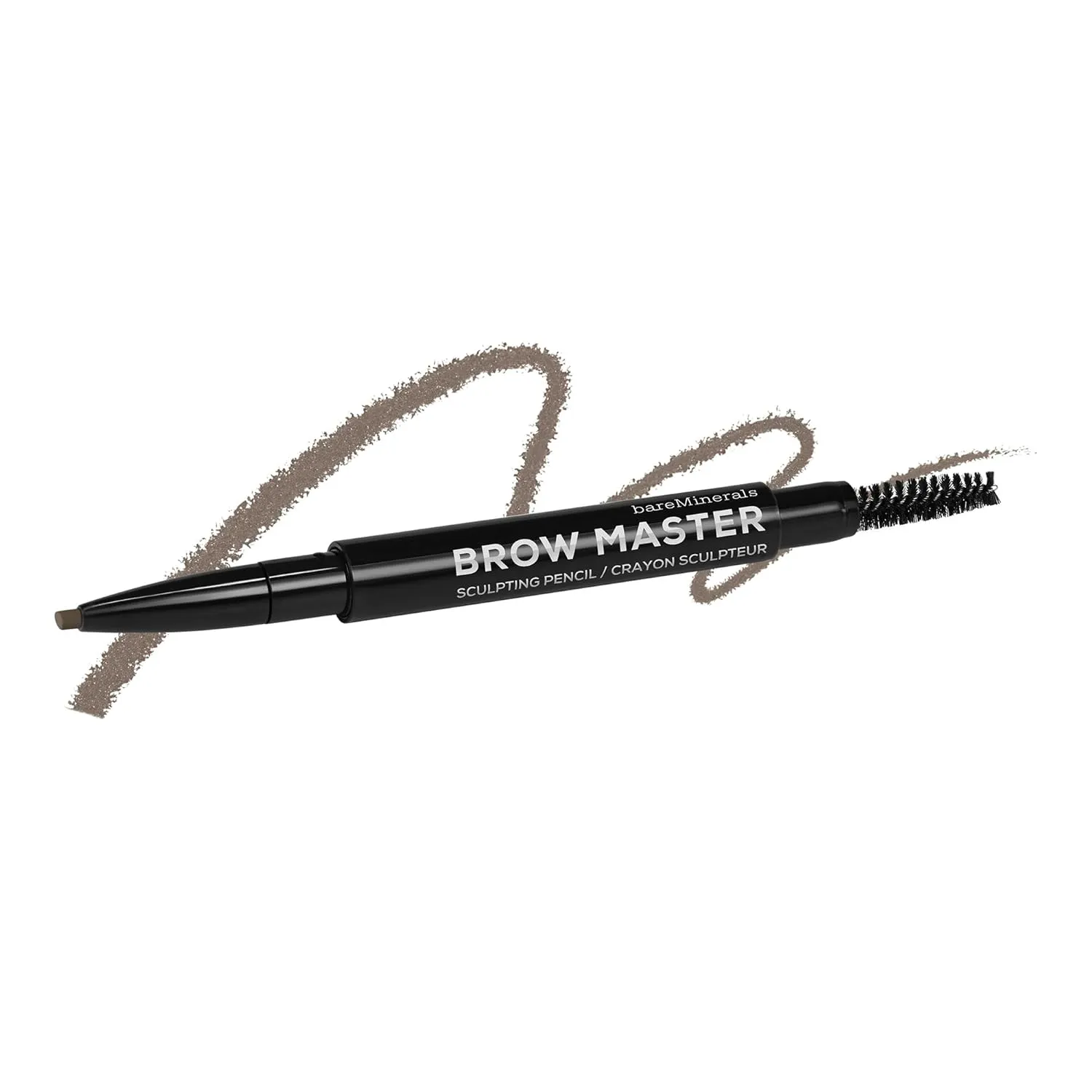 bareMinerals Brow Master Sculpting Eyebrow Pencil, Retractable Brow Pencil, Sculpts, Shapes   Defines for Fuller Brows, Water-Resistant, Talc Free