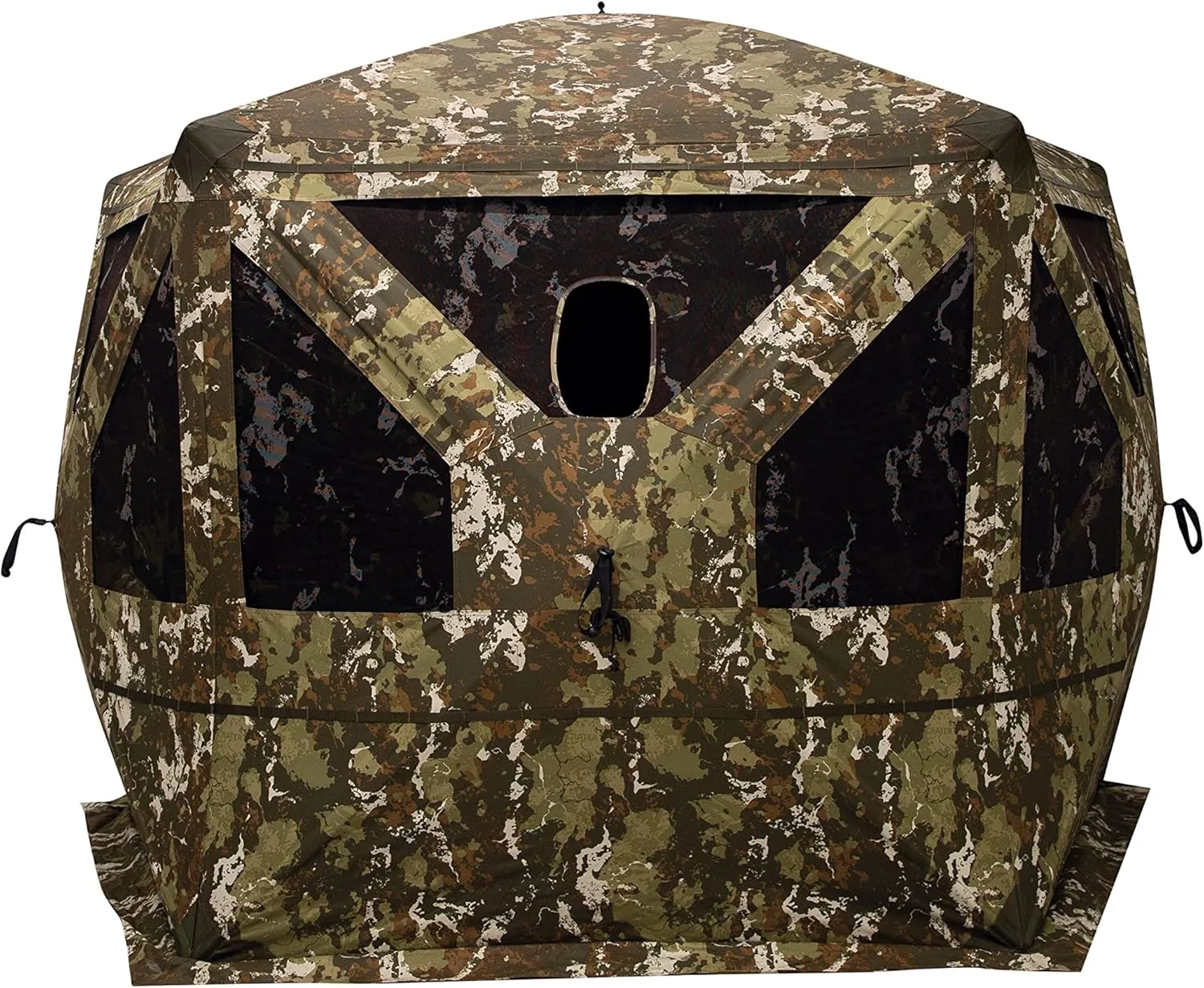 Barronett Blinds® Pentagon™ Heavy-Duty Portable Hunting Blind, 5-Sided Hub Blind, 600 Denier Fabric, Low Profile Windows, 4-Person, 72" x 96" x 96"