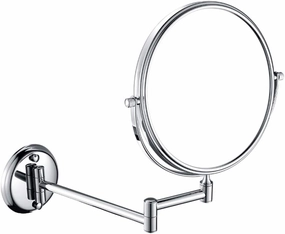 Bathroom Makeup Mirrors Wall Mounted Magnifying Sturdy Double Sided Adjustable Cosmetic Shaving Vanity Extendable Swivel (Color : 8inch, Size : 10X)