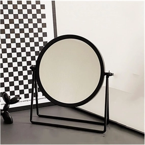 Bathroom Vanity Mirror Makeup Mirror High Face Value Small Mirror Makeup Mirror Desktop can Stand Students' Home Desktop Vanity Mirror Dormitory Single Mirror Beauty Mirror