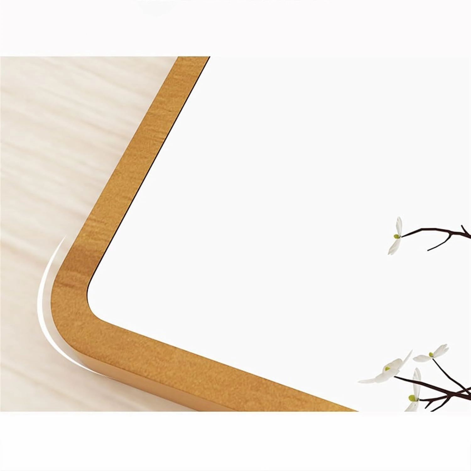 Bathroom Vanity Mirror Makeup Mirror Home Mirror Bedroom Wooden Makeup Mirror Office Desktop Small Dressing Mirror Portable Foldable Beauty Mirror(Natural,Medium)