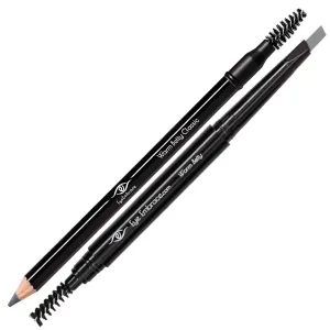Betty Warm Gray Eyebrow Pencils Bundle - Classic Wooden & Diamond Wedge Pencils - Waterproof, Cruelty-Free