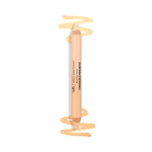 Billion Dollar Brows Duo Brow Highlighter & Concealer Pencil – 2-in-1 Creamy Formula for Lifting & Highlighting, Blendable Concealer & Buildable Highlighter, Cruelty-Free & Vegan for Radiant Brows