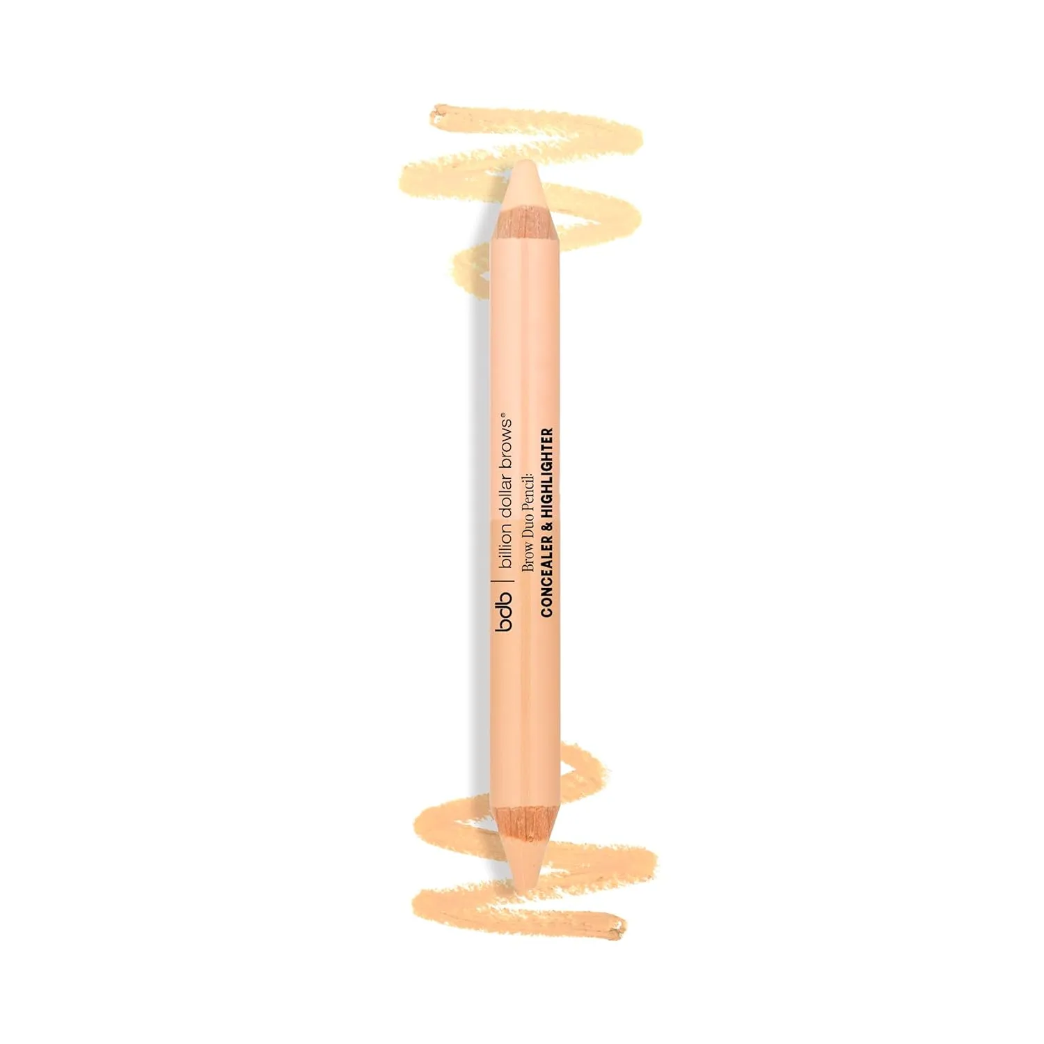 Billion Dollar Brows Duo Brow Highlighter & Concealer Pencil – 2-in-1 Creamy Formula for Lifting & Highlighting, Blendable Concealer & Buildable Highlighter, Cruelty-Free & Vegan for Radiant Brows