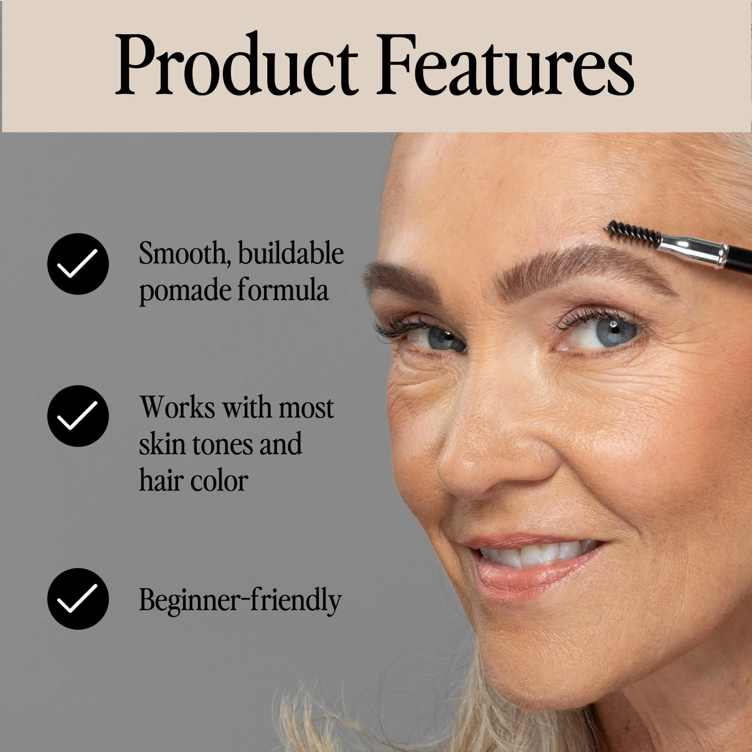 Billion Dollar Brows Universal Eyebrow Pencil – Dual-Ended Design with Precision Tip & Spoolie, Matte Finish, Waterproof, Easy to Use, Vegan & Cruelty-Free for Perfectly Defined Brows