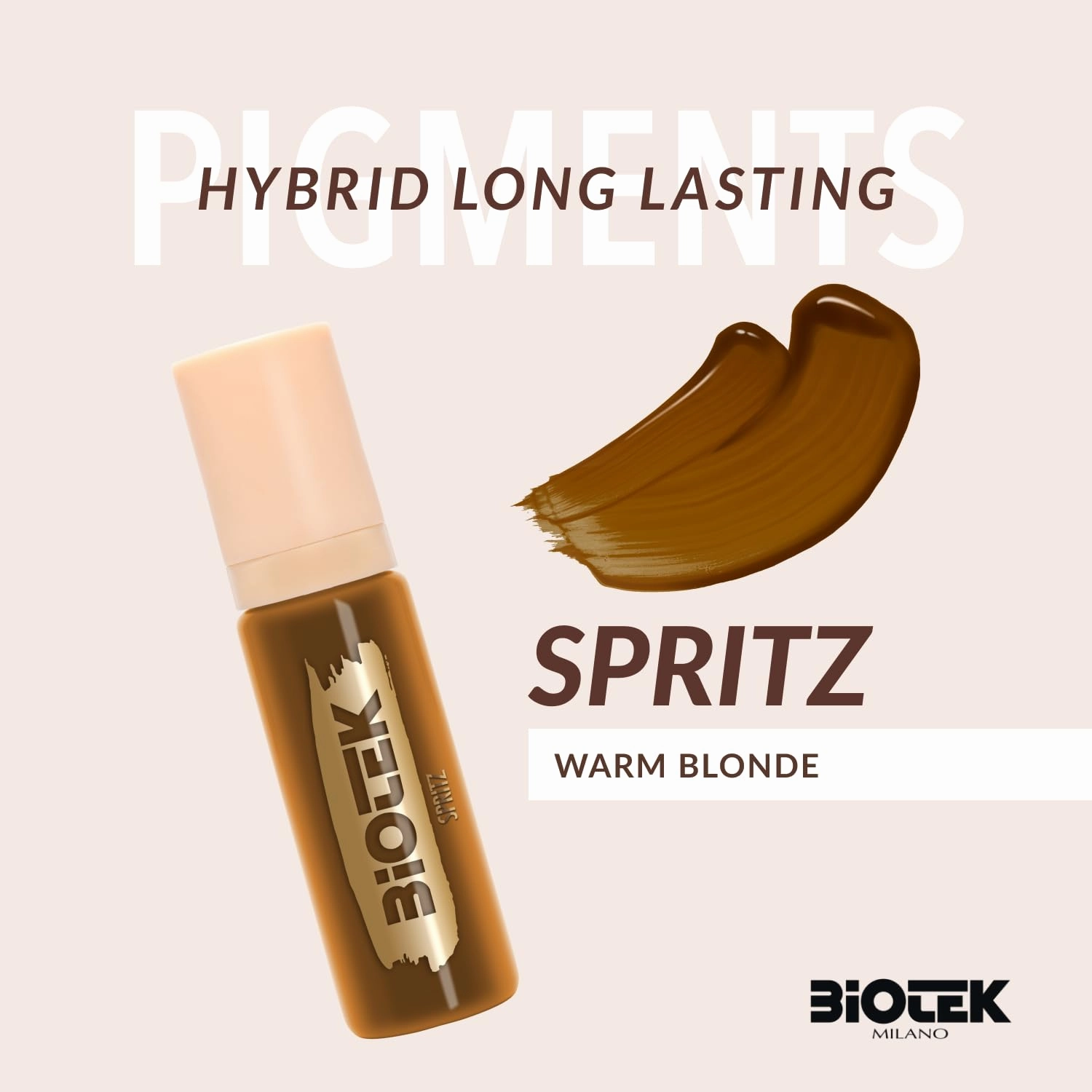 BIOTEK Brow Pigment Color for Long Lasting Makeup - Hybrid Long Lasting - Made in Italy (Spritz)