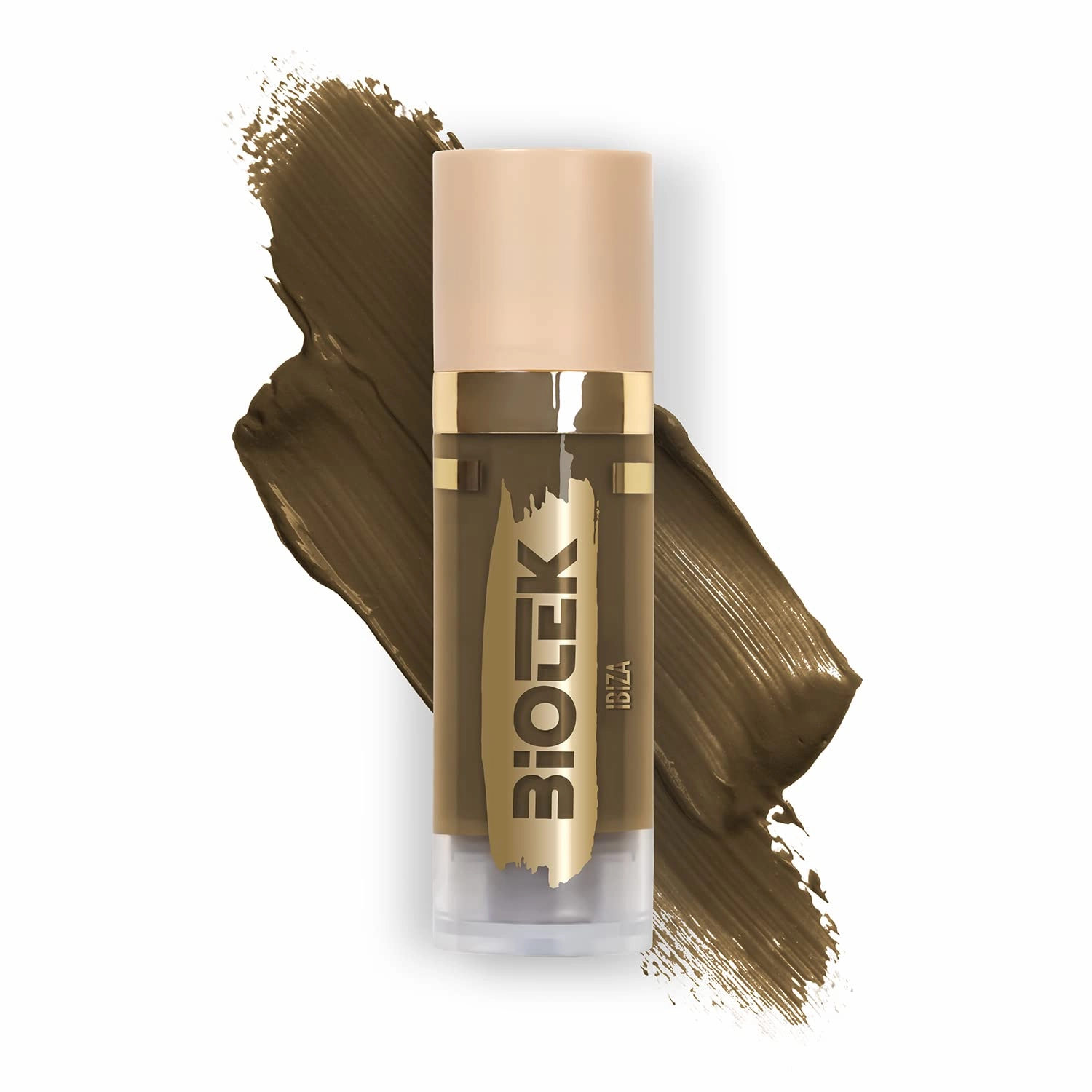 BIOTEK Brow Pigment for Permanent Makeup - Neutral Light Brown Color for Eyebrows - Inorganic Creamy - Made in Italy - Ibiza 0,61 fl.oz.