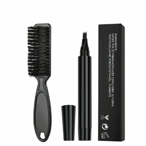 Black Beard Filling Pen Kit Barber Pencil Salon Hair Engraving Styling Eyebrow Tool by 24/7 store