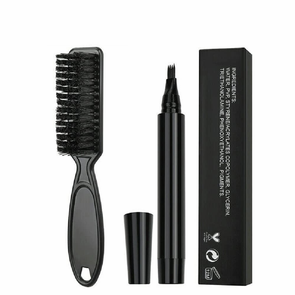 Black Beard Filling Pen Kit Barber Pencil Salon Hair Engraving Styling Eyebrow Tool by 24/7 store