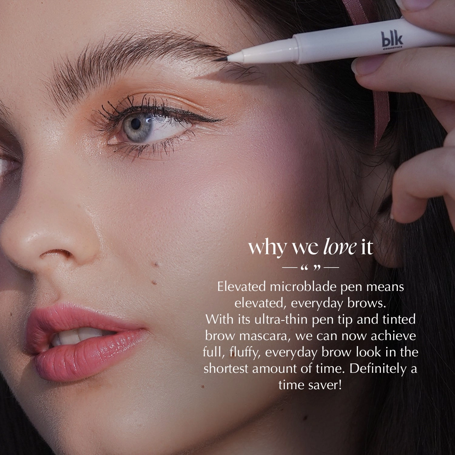 blk cosmetics daydream microblade brow lock mascara duo
