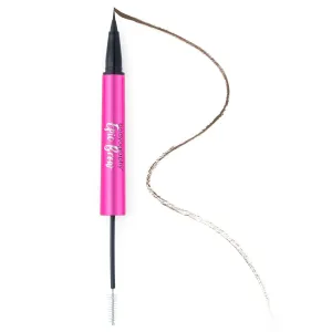 Bodyography Epic Brow Clear Brow Gel   Liquid Brow Definer | 2-in-1 Long-Wear Brow Shaper & Micro-Fine Pen | Hair-Like Strokes, Precise Definition | Brown