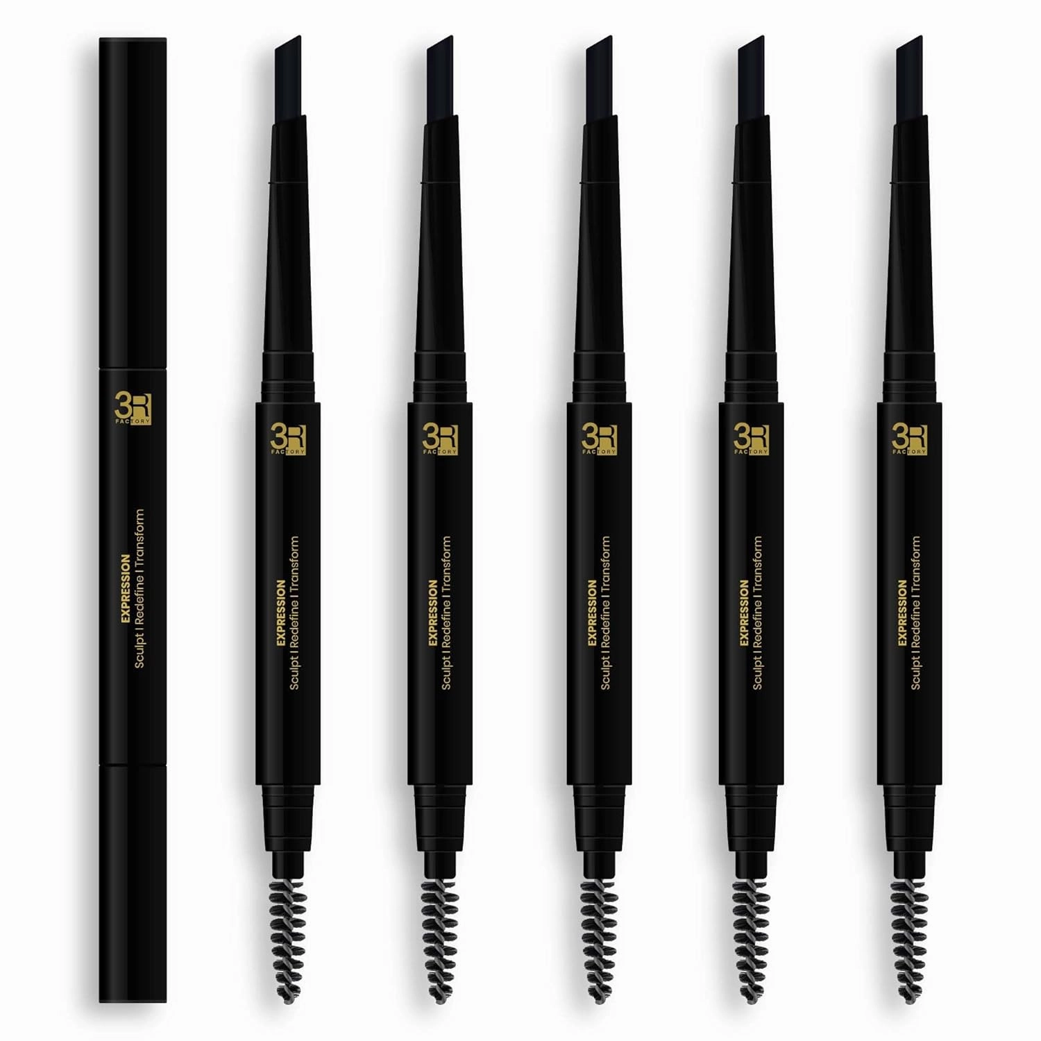 Brow Definer - 3R Factory Granite Eye Brow Pencils For Women, Waterproof & Retractable (1pc Pack)
