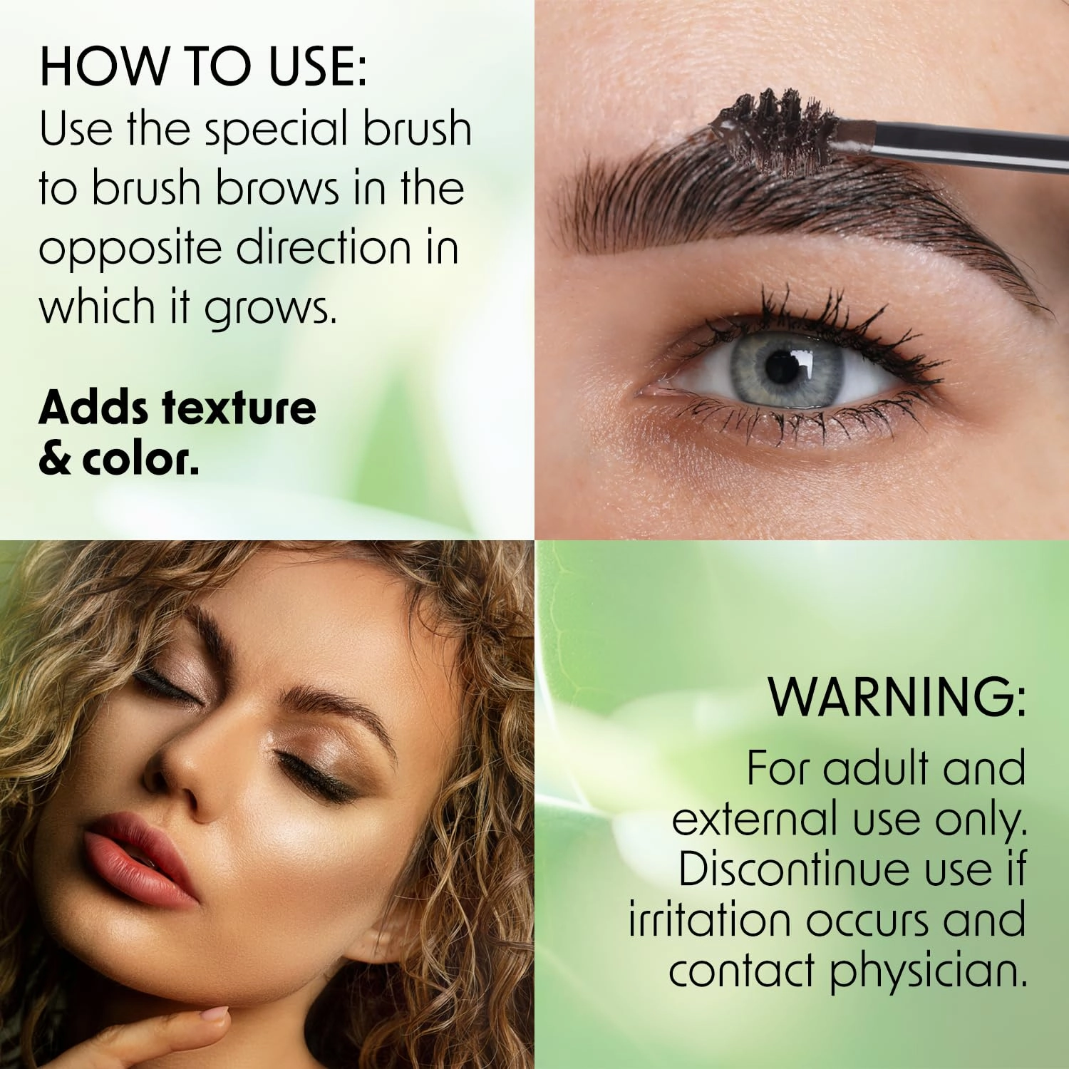 Brow Fixx Tint & Shaper - Eyebrow Gel - Eyebrow Tint - Brow Gel - Brow Tint - Eyebrow Cosmetics - Beauty Products - Makeup - Waterproof - Brush Ball - Travel Size - Dark Brunette - 0.11 oz