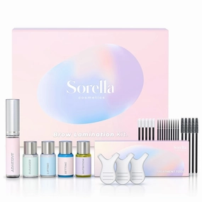 Brow Lamination Kit | Professional Eyebrow Lamination Kit | DIY At Home Keratin Brow Lift Kit for Fuller, Thicker Brows | Easy to Use, Long Lasting | Includes Instruction & Tools | SORELLA COSMETICS