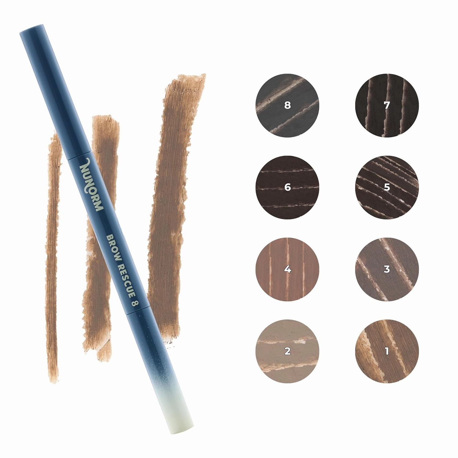 Brow Rescue Pencil | 8 Shades | Long-Lasting Formula | Precision Application for Brows, Beards & Sideburns | Natural Finish | Suits All Hair Shades (3)