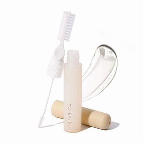 Brow Setting Gel, Eyebrow Gel Clear with Dual Side Vereatile Shaping Brush, Eye Brow Gel for Brows Volumizing, Shaping, and Sculpting, Waterproof, Long-Lasting Formula for Natural-Looking Brows, YES.EYE DO (Milky Yellow)