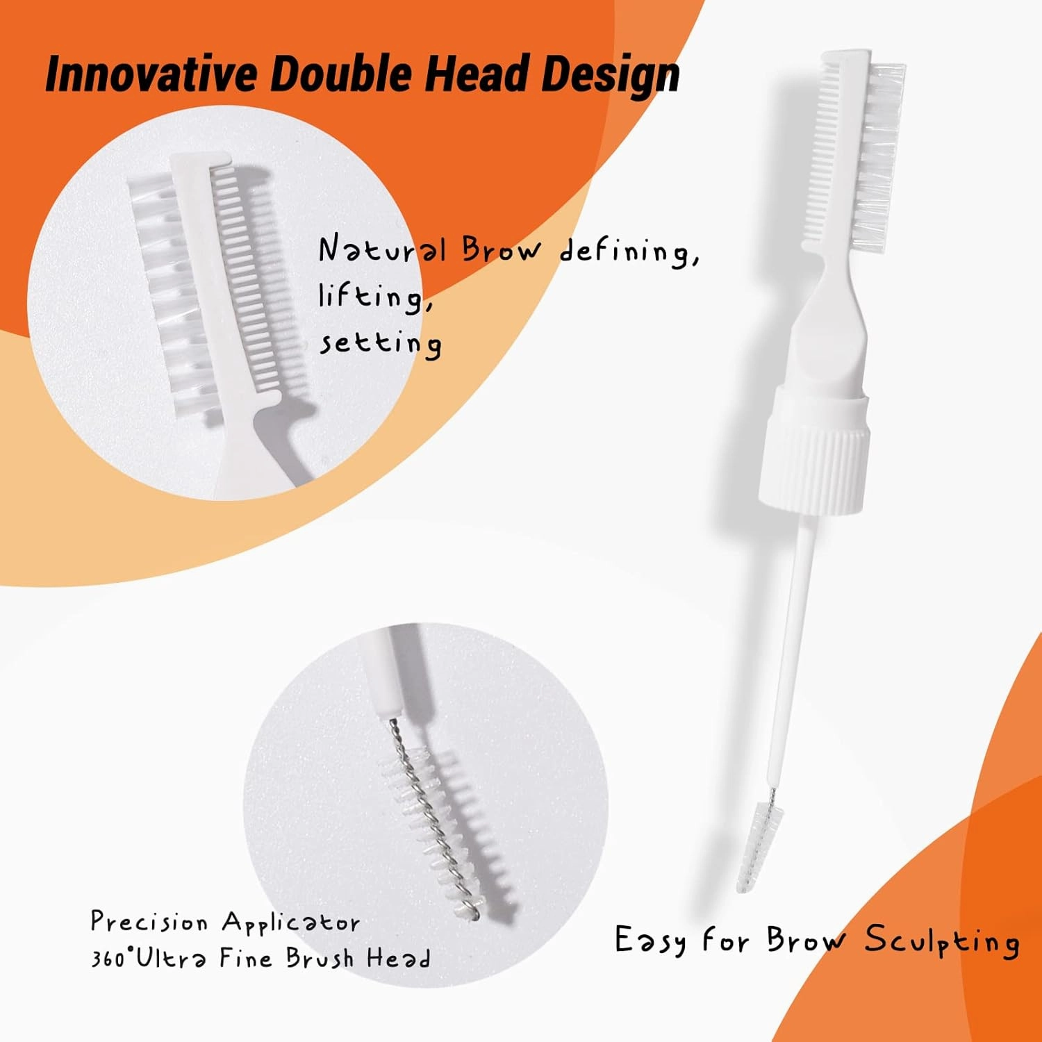 Brow Setting Gel, Eyebrow Gel Clear with Dual Side Vereatile Shaping Brush, Eye Brow Gel for Brows Volumizing, Shaping, and Sculpting, Waterproof, Long-Lasting Formula for Natural-Looking Brows, YES.EYE DO (Nude)
