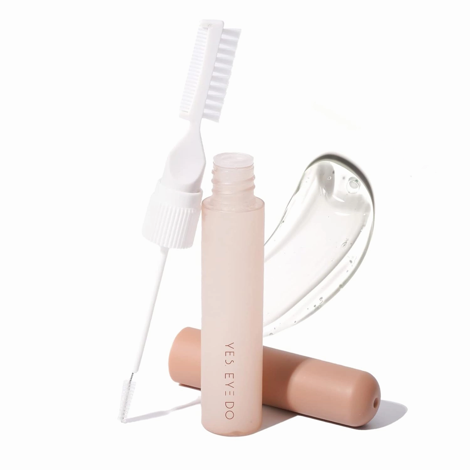 Brow Setting Gel, Eyebrow Gel Clear with Dual Side Vereatile Shaping Brush, Eye Brow Gel for Brows Volumizing, Shaping, and Sculpting, Waterproof, Long-Lasting Formula for Natural-Looking Brows, YES.EYE DO (Nude)
