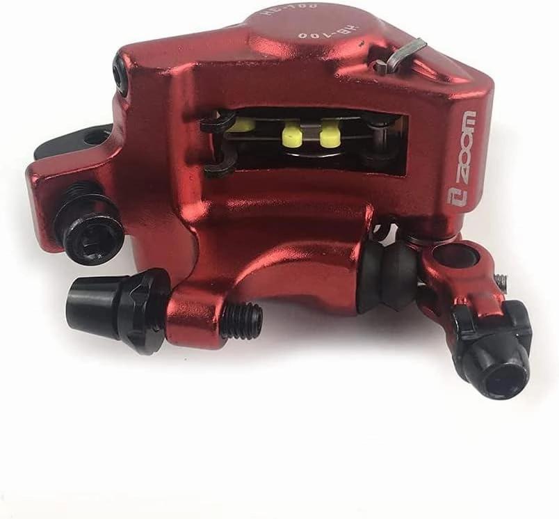 BUCKLOS Zoom HB-100 MTB Line Pulling Hydraulic Disc Brake Calipers Front   Rear, Aluminum Alloy Mountain Bike Hydraulic Disc Brakes with is/PM Universal Caliper Adapter for XC Trail, Fat Bike…