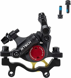 BUCKLOS Zoom HB-100 MTB Line Pulling Hydraulic Disc Brake Calipers Front   Rear, Aluminum Alloy Mountain Bike Hydraulic Disc Brakes with is/PM Universal Caliper Adapter for XC Trail, Fat Bike…