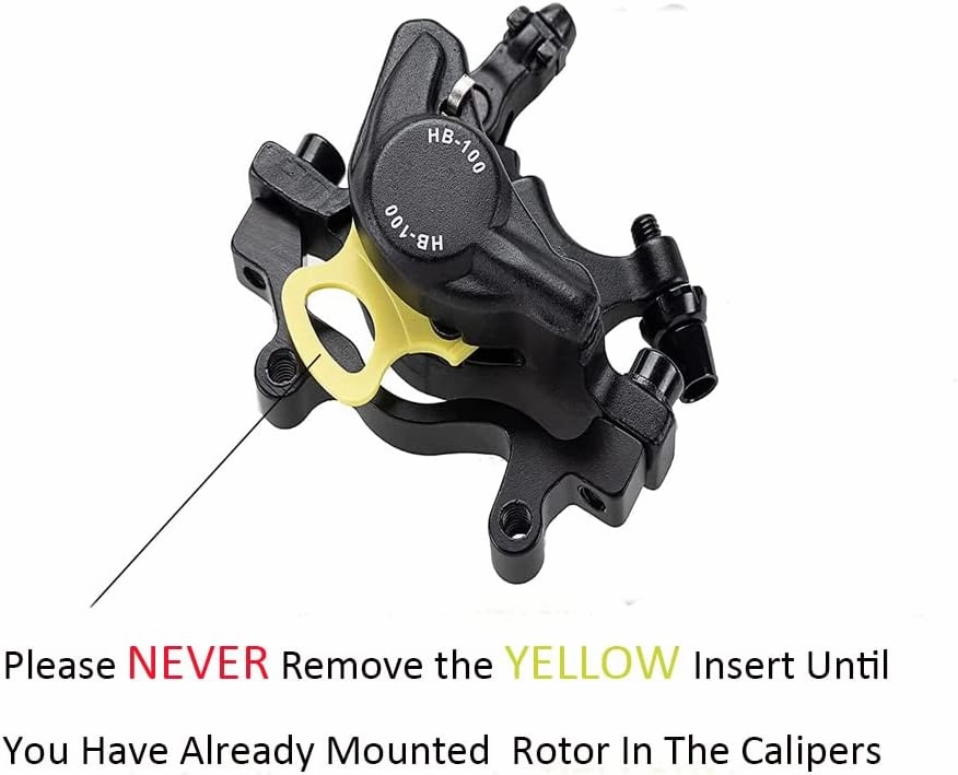 BUCKLOS Zoom HB-100 MTB Line Pulling Hydraulic Disc Brake Calipers Front   Rear, Aluminum Alloy Mountain Bike Hydraulic Disc Brakes with is/PM Universal Caliper Adapter for XC Trail, Fat Bike…