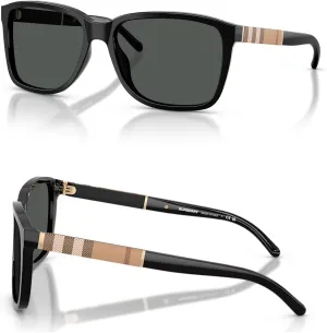 BURBERRY BE3125 Pilot Shape Metal Sunglasses With Eyewear Kit Bundle - Adjustable Nose Pads - Mens Designer Sun Glasses