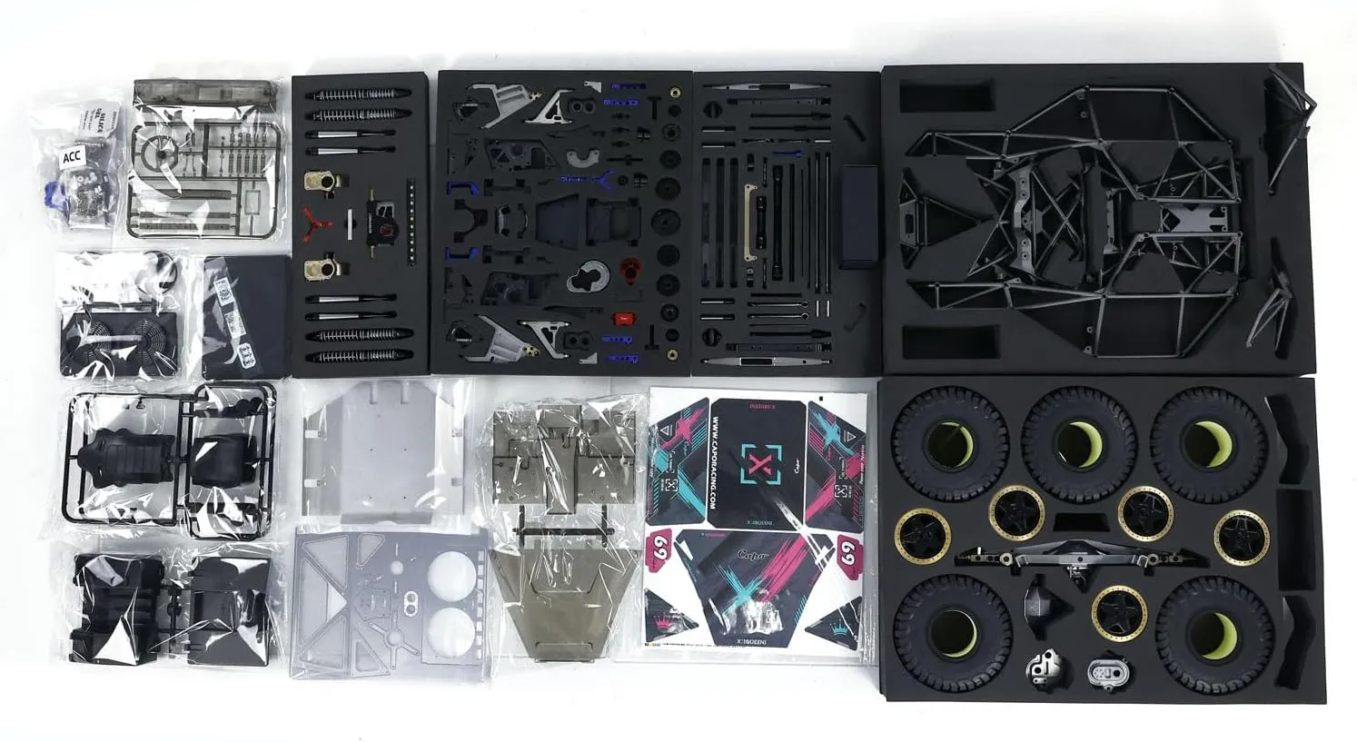 Capo 1/8 4X4 RC Crawler Car Model Unassembled Unpainted for U4 Queen CD1582X RC Racing Vehicles Model 2-Speed Transmission Light