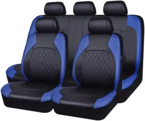 Car Seat Cover Sets for Holden Statesman,Front Rear Covers Protector Waterproof Breathable Comfortable Full Surround Kit Airbag Compatible Accessories,Blue