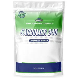 Carbomer 940 Powder | Thickener, Viscosity Enhancer, Stabilizer for Gels, Cream, Lotions, Hydrogel mask - 1 Kg / 35.27 Oz