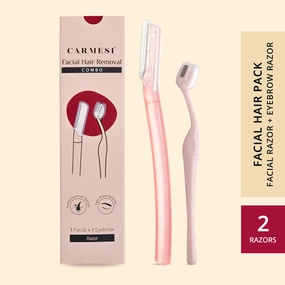 Carmesi Natural Facial Hair Combo (1 Facial   1 Eyebrow Razor)