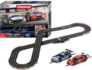Carrera Digital Electric Slot Car Racing Track Set Includes Two Cars & Two Dual-Speed, Fast and Fabulous