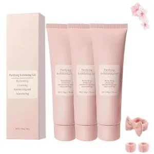 Cautiecimal Exfoliating Gel,Purifying Enzymes Exfoliating Gel,Grantadmit Oloty Face And Body ExfoliatingScrub Gels,Gentle DeepExfoliating Facial Cleanser Moisturizing For All Skin Types (3)