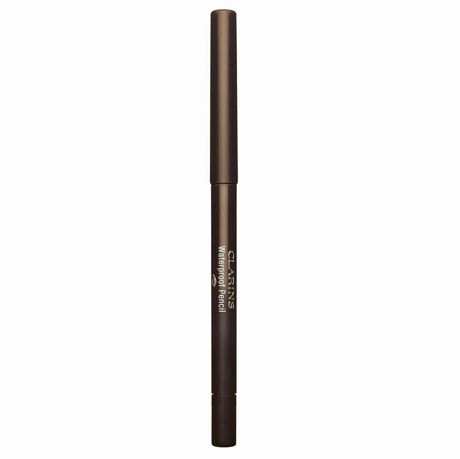 Clarins Waterproof Eye Pencil | Award-Winning | Highly Pigmented and Long-Wearing | Includes Retractable Tip, Built-In Sharpener and Smudger For Smoky Eye Looks | 0.01 Ounces